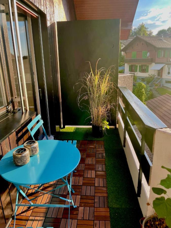 Studio Bahnhof Spiez Leilighet Eksteriør bilde